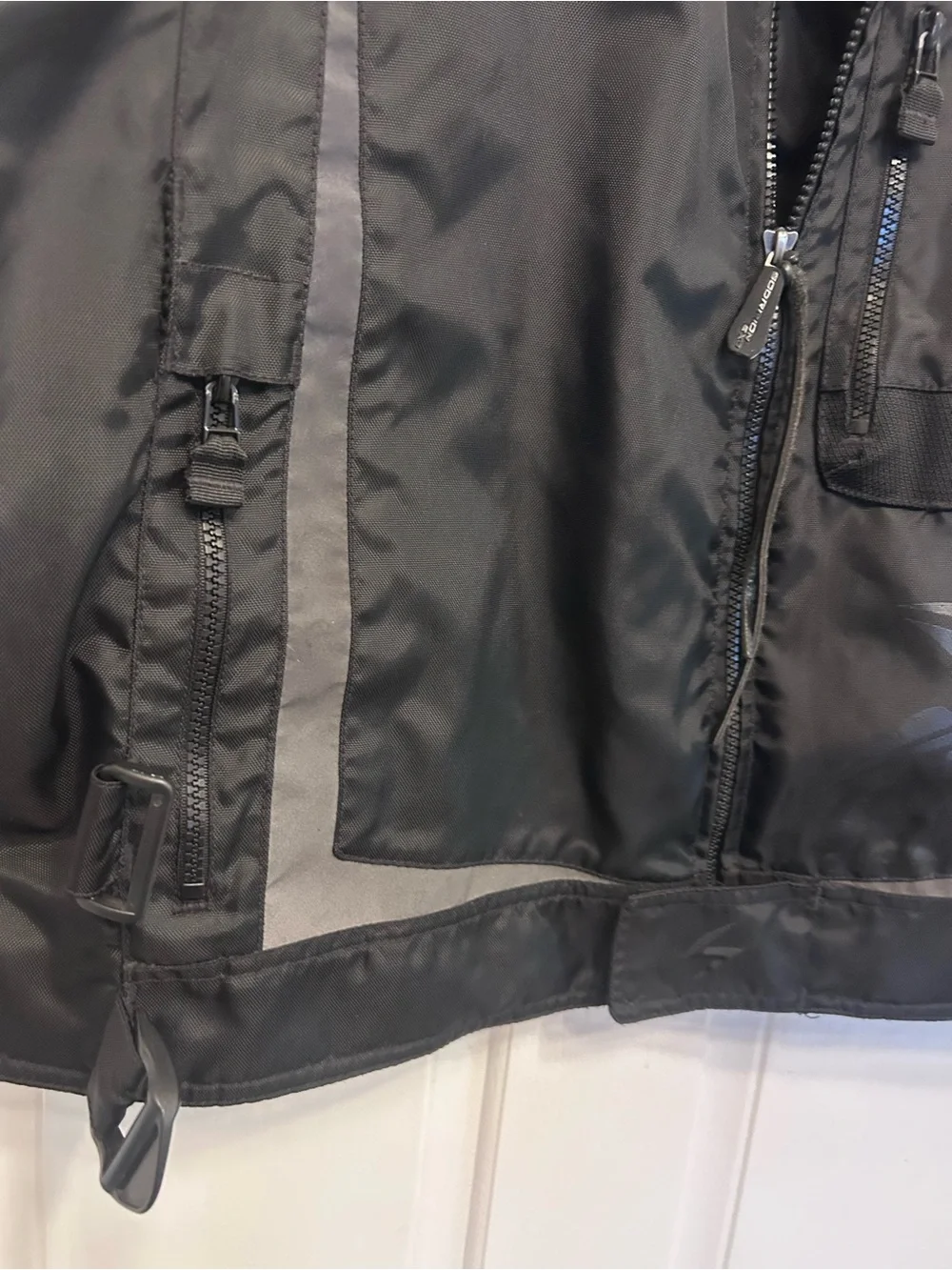 Scorpion Exo Get Stung Motorcycle Black Full Zip Riding Vest Sz XL-2XL